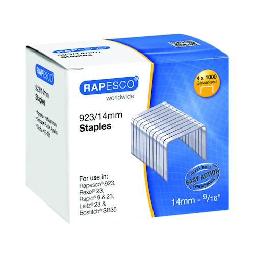 Rapesco 923/14mm Staples (4000 Pack) S92314Z3 (HT92314)