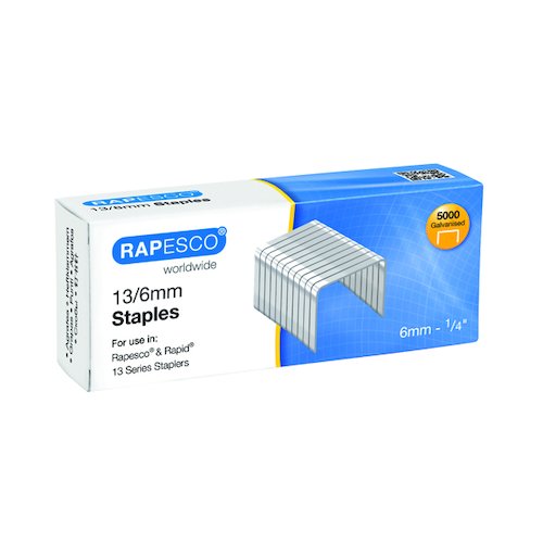Rapesco 13/6mm Staples (5000 Pack) S24602Z6 (HTST136)