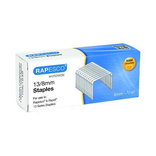 Rapesco 13/8mm Staples (5000 Pack) S13080Z3 (HTST138)