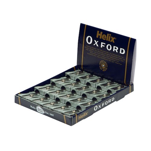 Helix Oxford Metal Pencil Sharpener (20 Pack) Q01021 (HX31974)