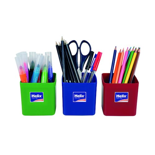 Helix Pencil Pots Assorted (12 Pack) 753810 (HX97079)