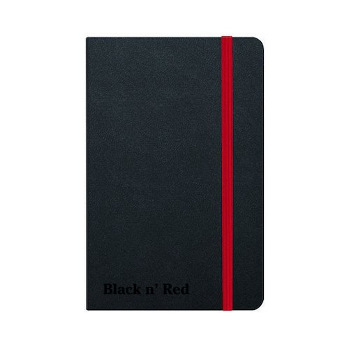 Black n' Red Casebound Hardback Notebook A6 Black 400033672 (JD01188)