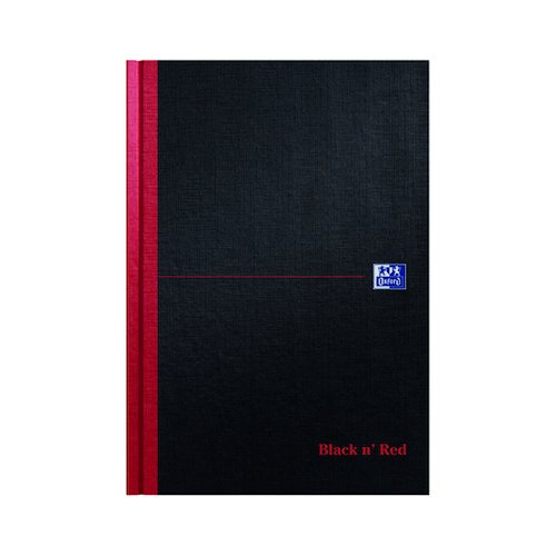 Black n' Red Ruled Casebound Hardback Notebook 192 Pages B5 (5 Pack) 400082917 (JD06053)