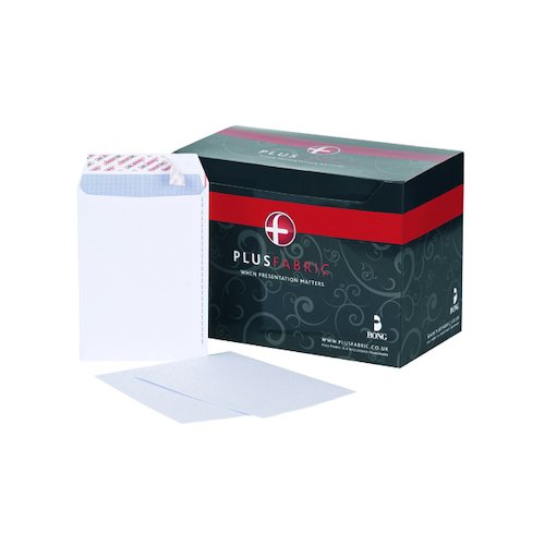 Plus Fabric C5 Envelopes Peel and Seal 120gsm White (250 Pack) D10055 (JD10055)