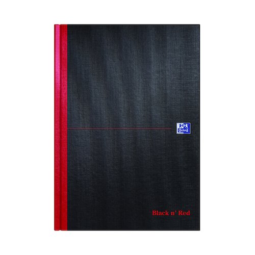 Black n' Red Smart Ruled Casebound Hardback Notebook A4 100080428 (JD66401)