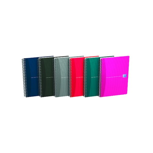 Oxford Card Cover Wirebound Notebook A5 Assorted (5 Pack) 100103741 (JD67514)