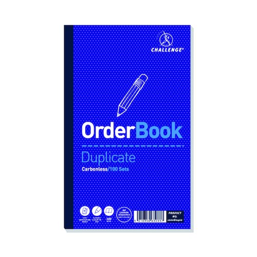Challenge Carbonless Duplicate Order Book 100 Sets 210x130mm (5 Pack) 100080400 (JDA63033)