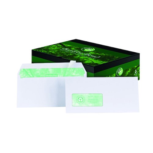 Basildon Bond DL Envelopes Window Wallet Peel and Seal 120gsm White (500 Pack) A80117 (JDA80117)