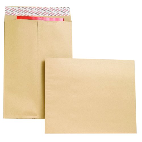 New Guardian Envelope Gusset Peel and Seal 406x305x25mm 130gsm Manilla (100 Pack) B27326 (JDB27326)