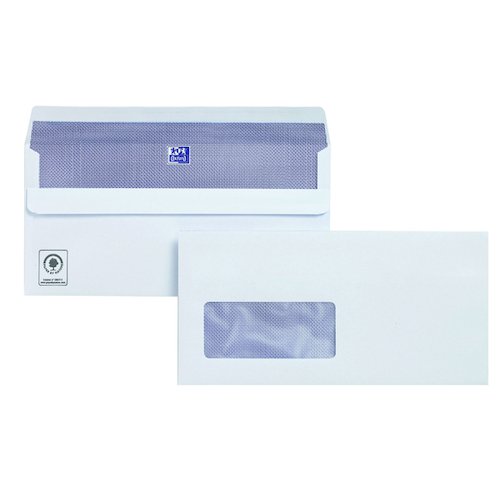 Plus Fabric DL Envelopes Window Wallet Self Seal 120gsm White (250 Pack) C23370 (JDC23370)