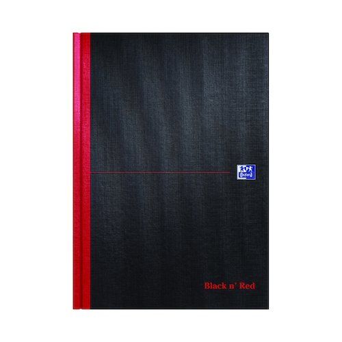 Black n' Red A Z Casebound Hardback Notebook A4 (5 Pack) 100080432 (JDC67922)