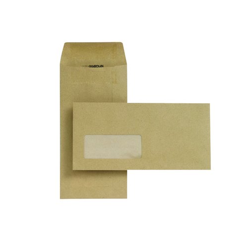 New Guardian DL Envelopes Window Pocket Self Seal 80gsm Manilla (1000 Pack) D25311 (JDD25311)