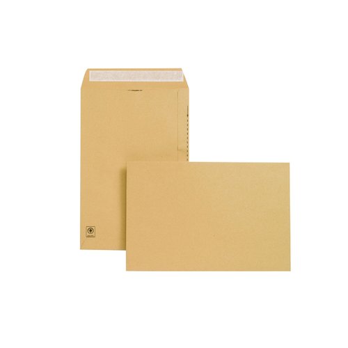 New Guardian Envelope 381x254mm Pocket Peel and Seal 130gsm Manilla (125 Pack) E23513 (JDE23513)
