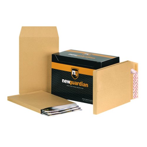 New Guardian C4 Envelopes Gusset Peel and Seal 130gsm Manilla (100 Pack) E27266 (JDE27266)