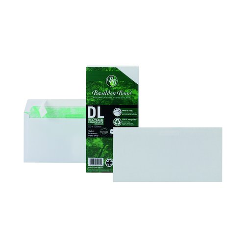 Basildon Bond DL Envelopes Wallet Peel and Seal 100gsm White (100 Pack) F80275 (JDF80275)