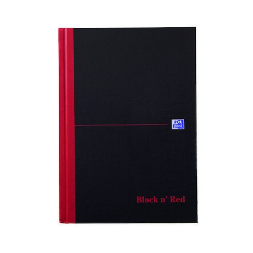 Black n' Red A Z Casebound Hardback Notebook 192 Pages A5 (5 Pack) 100080491 (JDH67197)