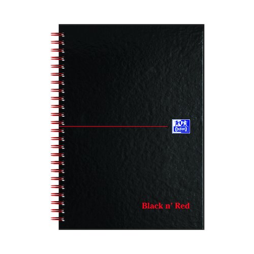 Black n' Red A Z Wirebound Hardback Notebook A5 (5 Pack) 100080194 (JDJ67001)