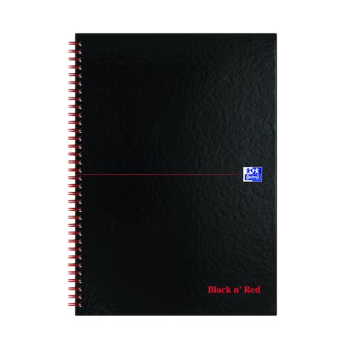 Black n' Red A Z Wirebound Hardback Notebook A4 (5 Pack) 100080232 (JDM67005)