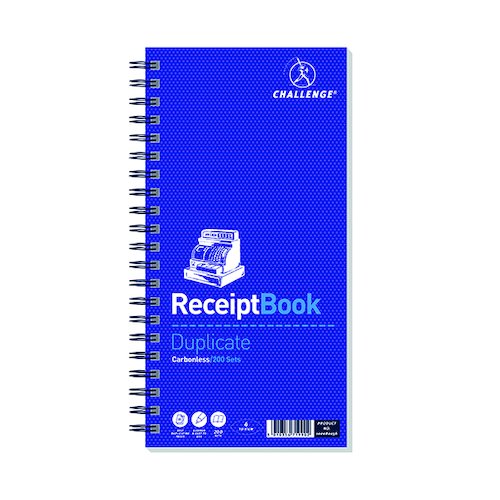 Challenge Duplicate Receipt Book 200 Sets 280x141mm 100080056 (JDM71990)
