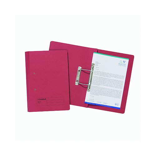 Exacompta Guildhall Transfer File 285gsm Foolscap Red (25 Pack) 346 REDZ (JT22208)