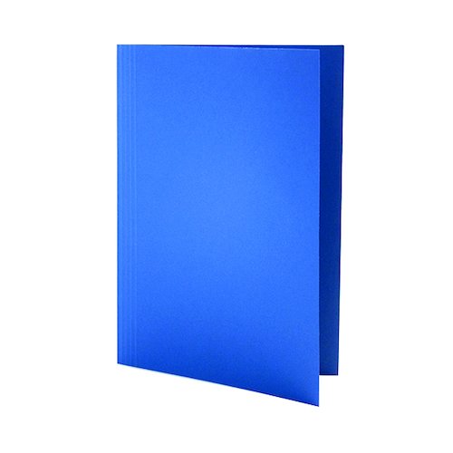 Guildhall Square Cut Folder Mediumweight Foolscap Blue (100 Pack) FS250 BLUZ (JT43203)