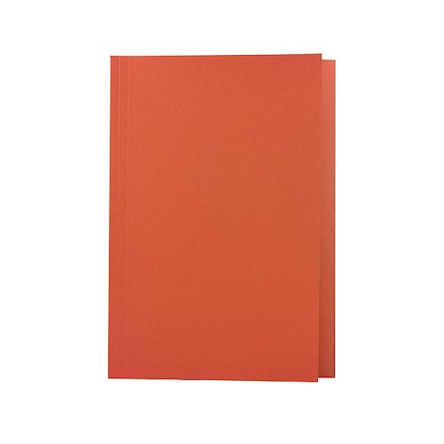 Guildhall Square Cut Folder Mediumweight Foolscap Orange (100 Pack) FS250 ORGZ (JT43206)