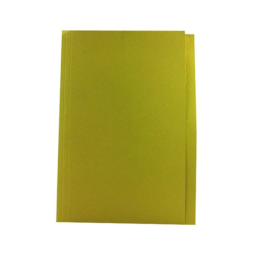 Guildhall Square Cut Folder Mediumweight Foolscap Yellow (100 Pack) FS250 YLWZ (JT43209)