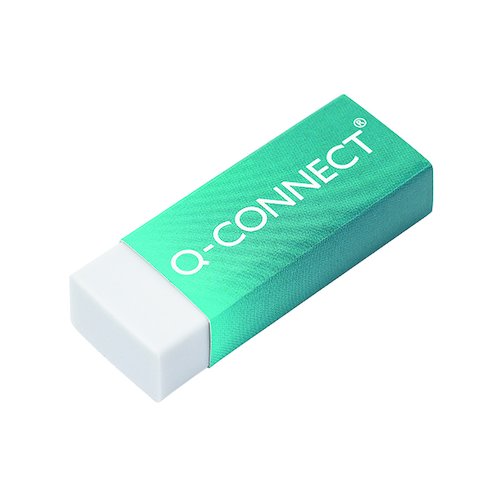 Q Connect Plastic Eraser White (20 Pack) KF00236 (KF00236)
