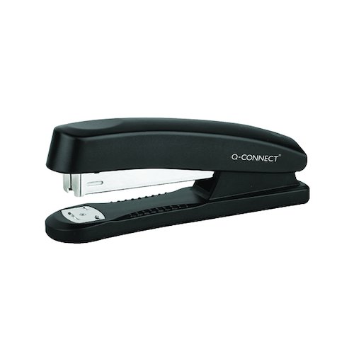 Q Connect Full Strip Plastic Stapler Black KF01057 (KF01057)