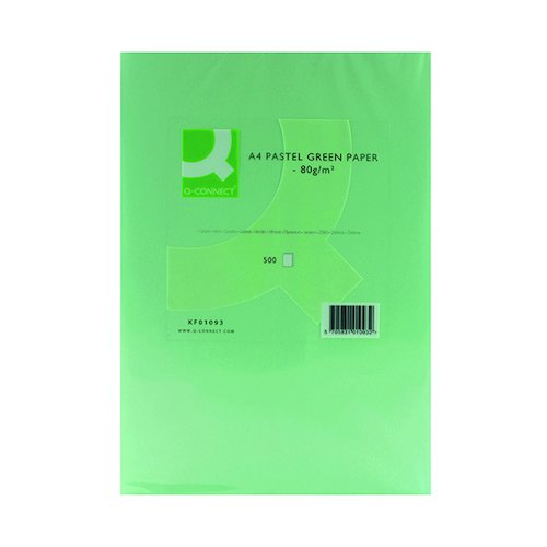 Q Connect Green Copier A4 Paper 80gsm (500 Pack) KF01093 (KF01093)