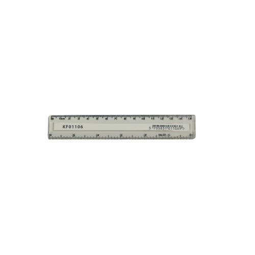 Q Connect Acrylic Shatter Resistant Ruler 15cm Clear (10 Pack) KF01106Q (KF01106Q)