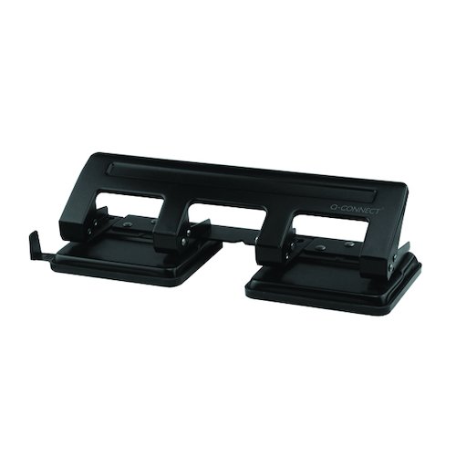 Q Connect 4 Hole Punch Black KF01238 (KF01238)