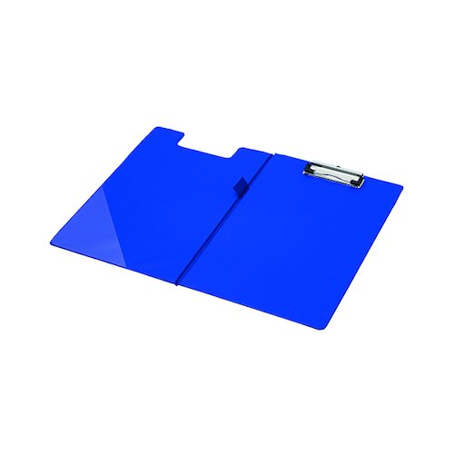Q Connect PVC Foldover Clipboard Foolscap Blue KF01301 (KF01301)