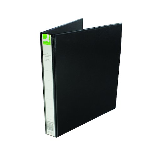Q Connect Presentation 25mm 4D Ring Binder A4 Black KF01328 (KF01328)