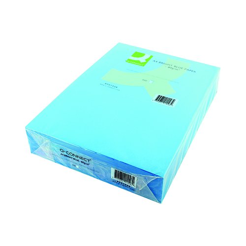 Q Connect Bright Blue Copier A4 Paper 80gsm (500 Pack) KF01428 (KF01428)