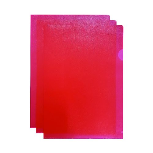 Q Connect Cut Flush Folder A4 Red (100 Pack) KF01485 (KF01485)