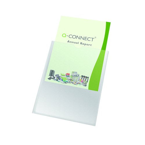 Q Connect Card Holder Polypropylene A4 (100 Pack) KF01947 (KF01947)