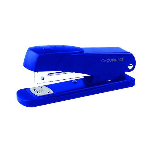 Q Connect Half Strip Metal Stapler Blue KF02149 (KF02149)