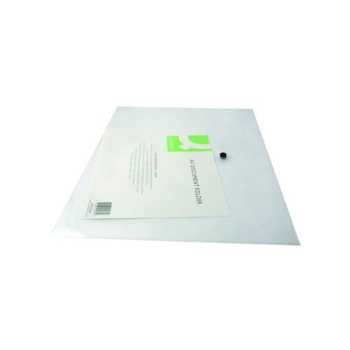 Q Connect Polypropylene Document Folder A3 Clear (12 Pack) KF02464 (KF02464)