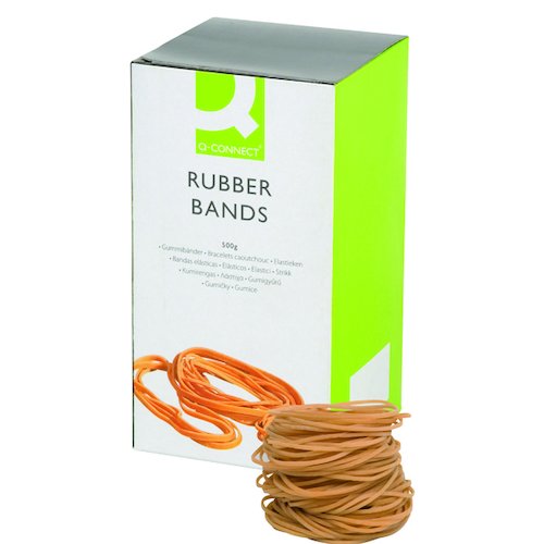 Q Connect Rubber Bands No.18 76.2 x 1.6mm 500g KF10526 (KF10526)