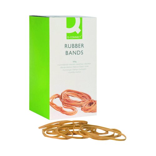 Q Connect Rubber Bands No.38 152.4 x 3.2mm 500g KF10544 (KF10544)