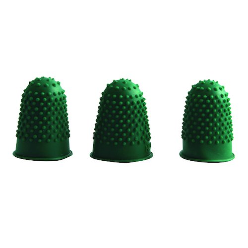 Q Connect Thimblettes Size 0 Green (12 Pack) KF21508 (KF21508)
