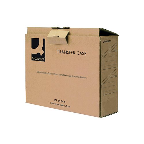Q Connect Transfer Case Brown (20 Pack) KF21666 (KF21666)