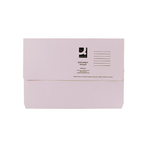 Q Connect Document Wallet Foolscap Buff (50 Pack) KF23010 (KF23010)