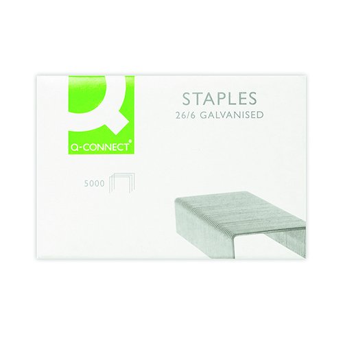 Q Connect Staples 26/6mm (5000 Pack) KF27001 (KF27001)