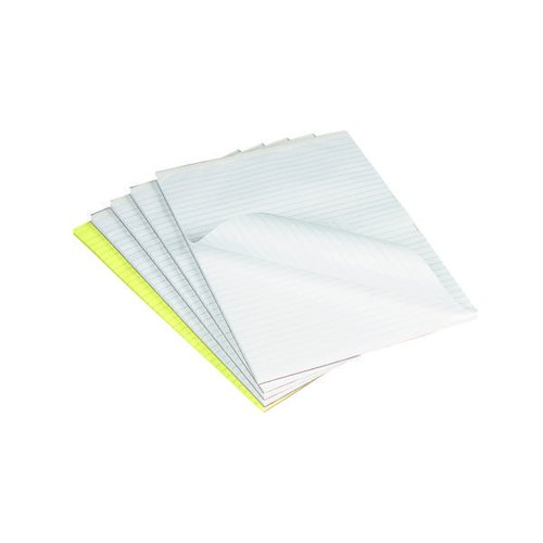 Q Connect Feint Ruled Board Back Memo Pad 160 Pages A4 (10 Pack) A4 MEMO F (KF32001)