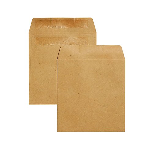 Q Connect Envelope Wage 108x102mm Plain Self Seal 90gsm Manilla (1000 Pack) KF3420 (KF3420)