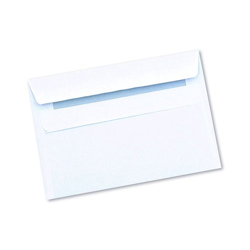 Q Connect C6 Envelope Wallet Self Seal 90gsm White (1000 Pack) 7042 (KF3472)