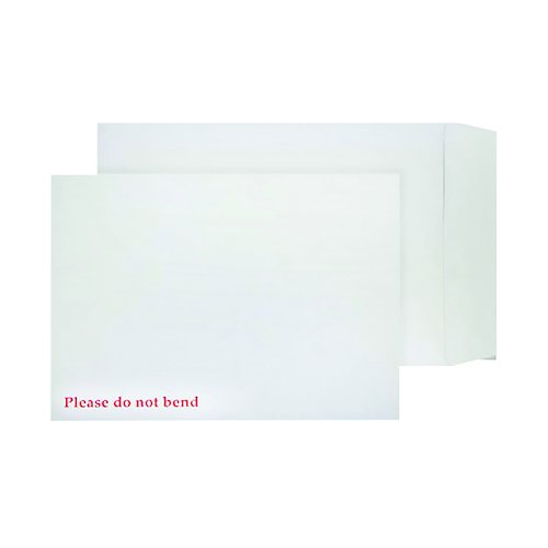Q Connect C4 Envelopes Board Back Peel and Seal 120gsm White (125 Pack) KF3525 (KF3525)