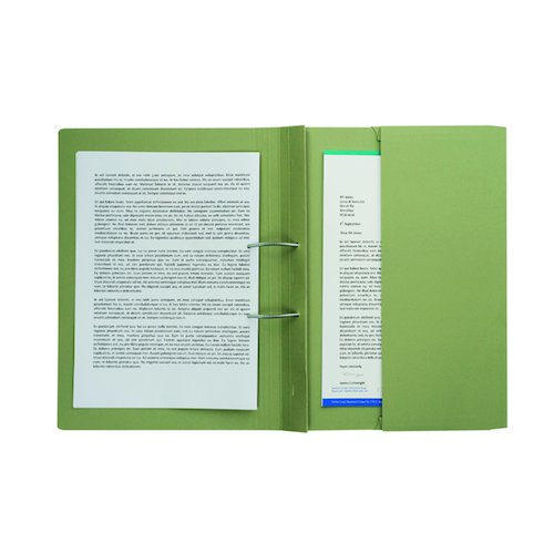 Pocket Spiral Files 285gsm Foolscap Green (25 Pack) TPFM GRNZ (LL25398)